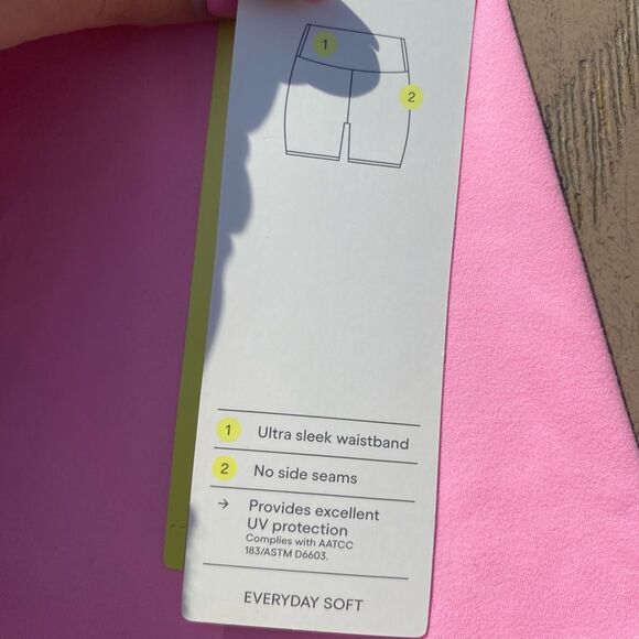 NWT all in motion target small baby pink biker shorts ultra high rise - Picture 7 of 7